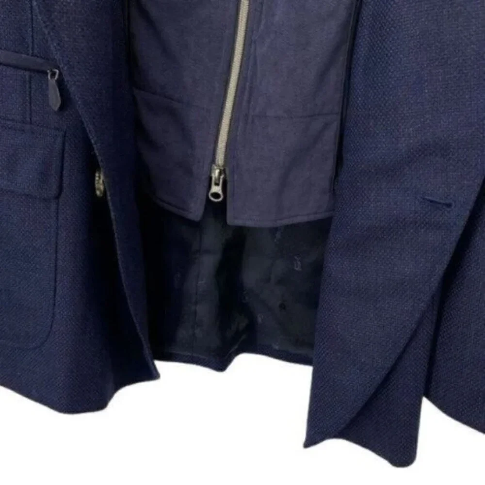 Robert Graham Downhill Sports Coat Blue Wool Blend